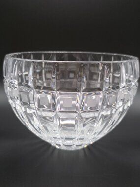Marquis by Waterford Crystal Quadrata Cut Frosted Squares 10" Serving Bowl